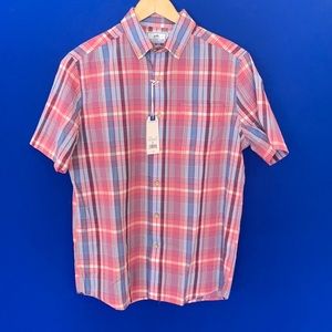 NWT Southern Tide Plaid Short Sleeve Button Down
